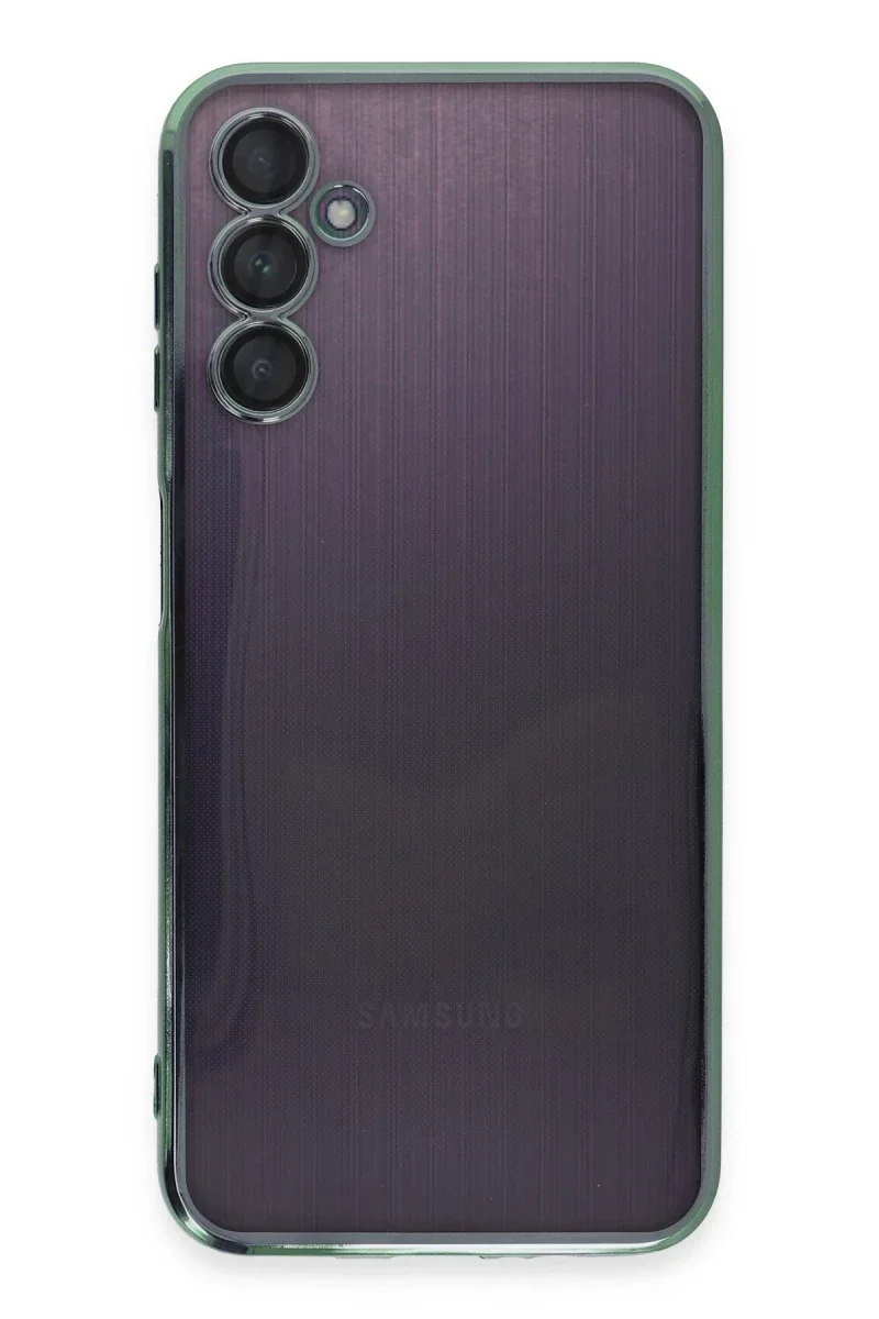 Samsung Galaxy A14 4G Kılıf Razer Lensli Silikon - Yeşil görsel 2