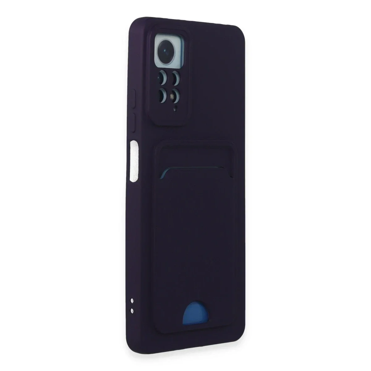 Xiaomi Redmi Note 11 Pro Kılıf Kelvin Kartvizitli Silikon - Derin Mor görsel 2
