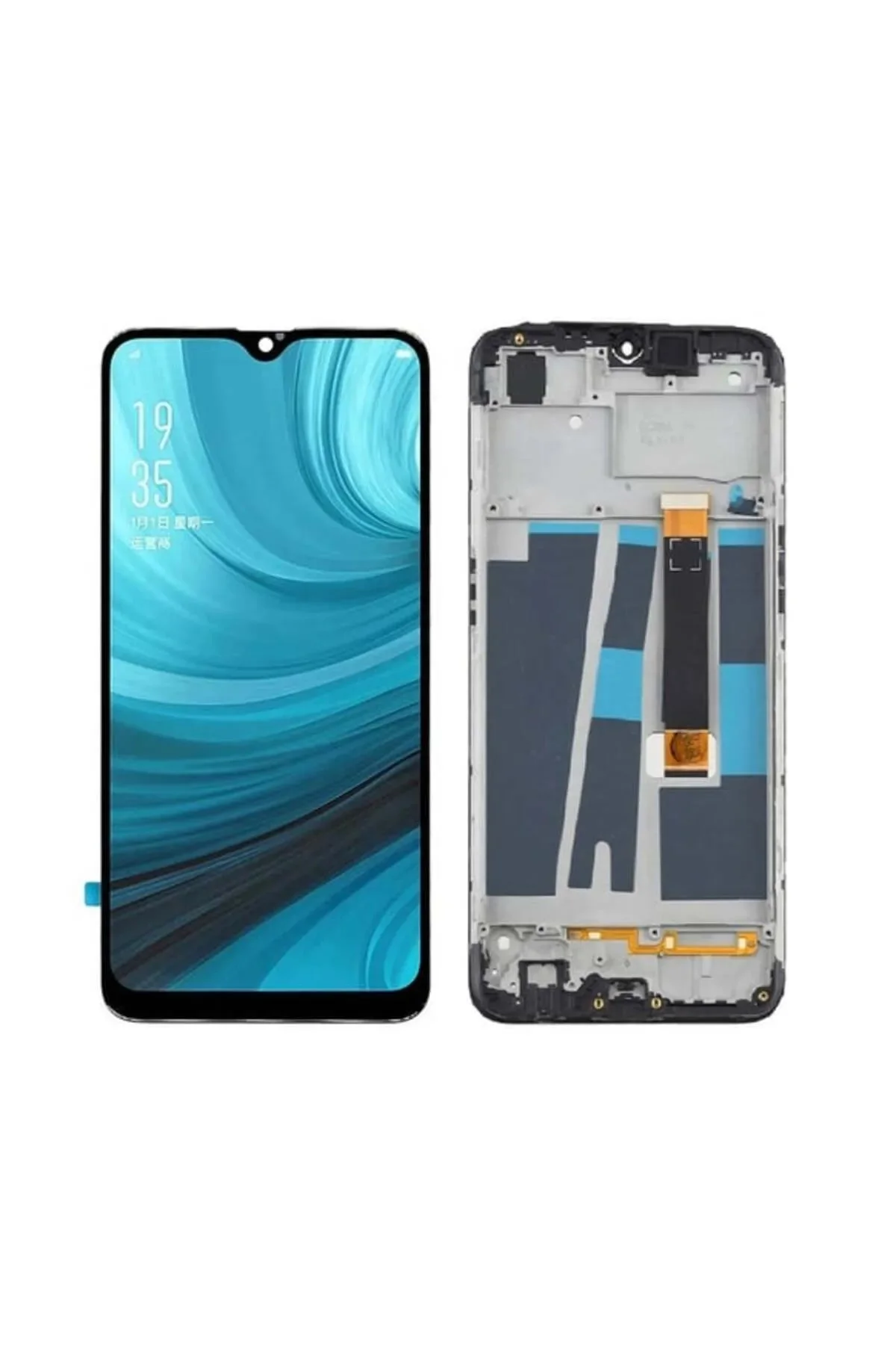 Oppo A5s Ekran Dokunmatik Çıtalı (Siyah)