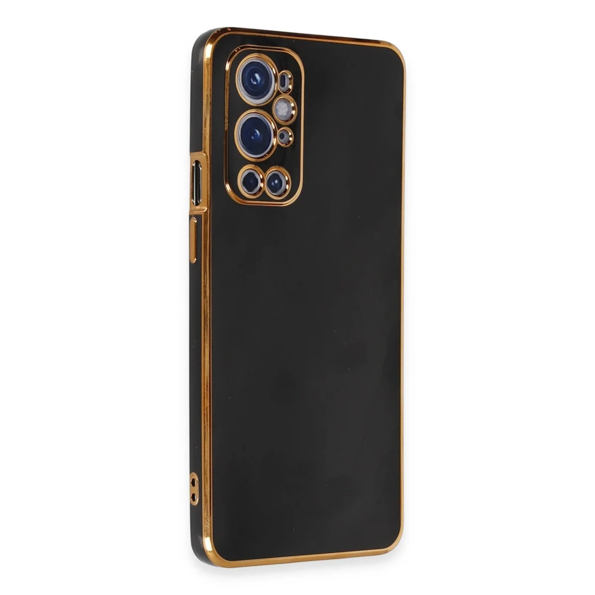 One Plus 9 Pro Kılıf Volet Silikon - Siyah görsel 2