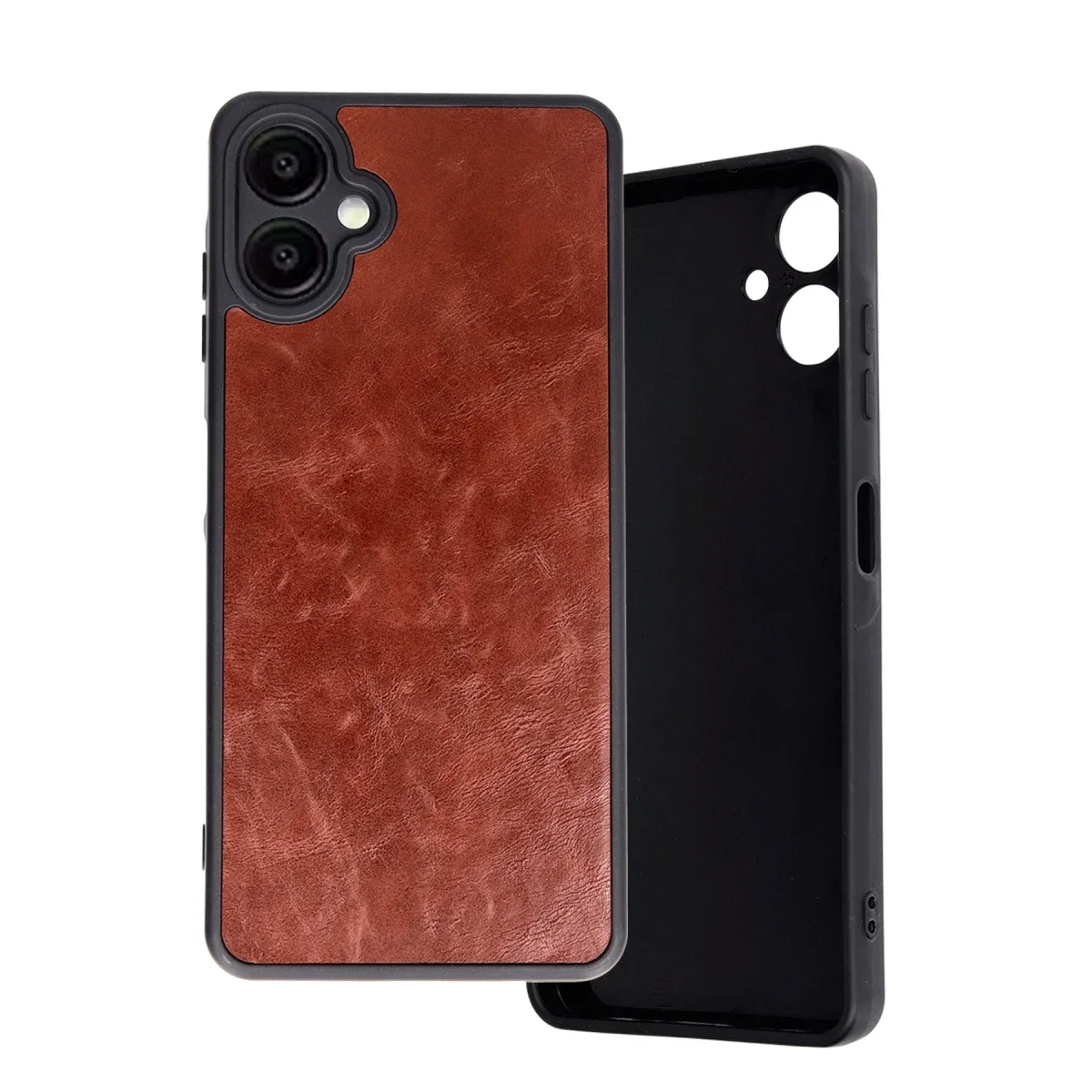 Samsung Galaxy A06 Kılıf Aras Deri Kapak - Bordo görsel 2
