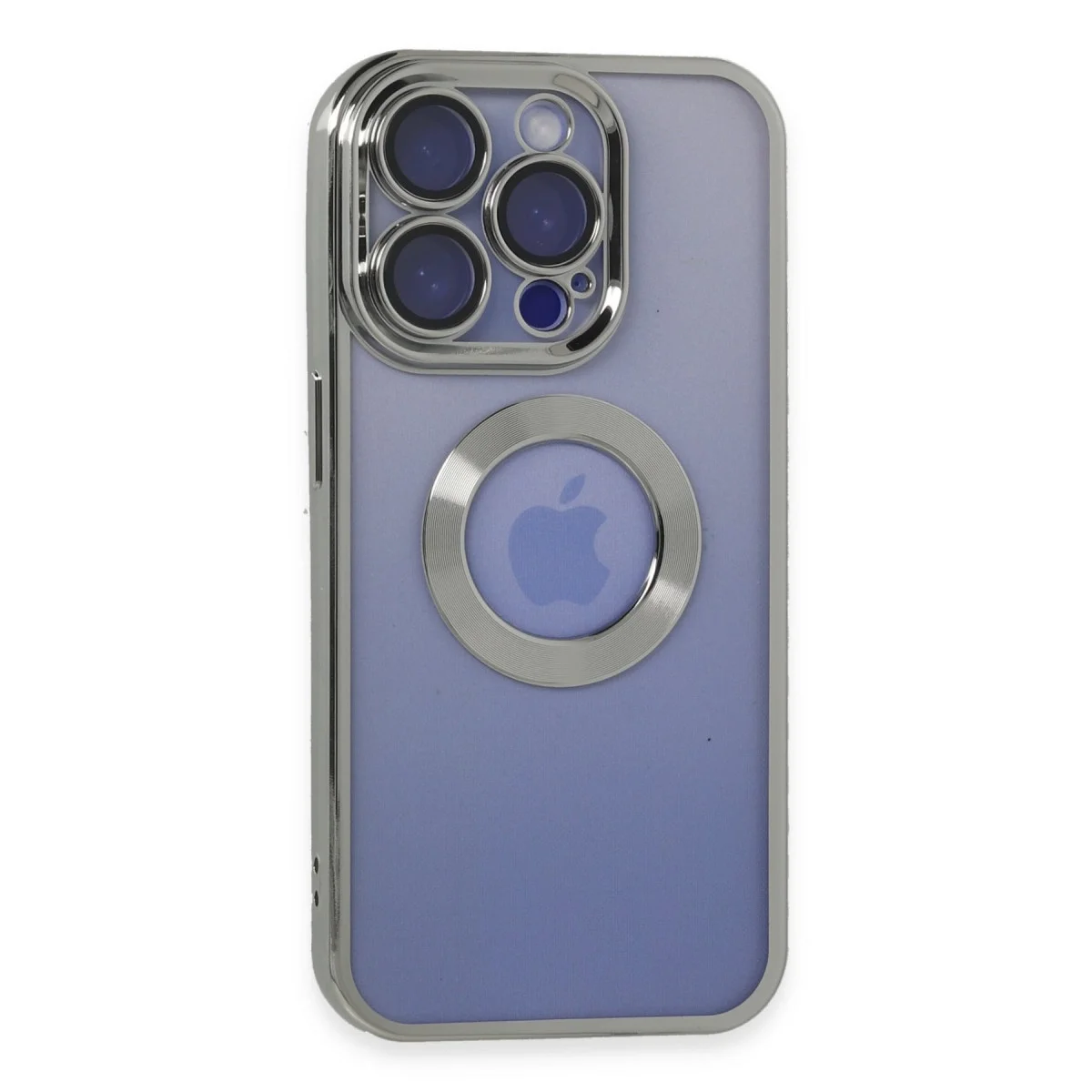 Apple İphone 15 Pro Kılıf Slot Silikon - Gümüş