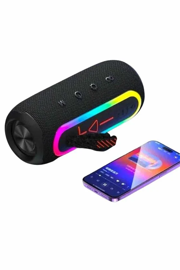 Bluetooth Hoparlör Uzun Pil Ömrü Taşınabilir Yüksek Ses Kaliteli görsel 3