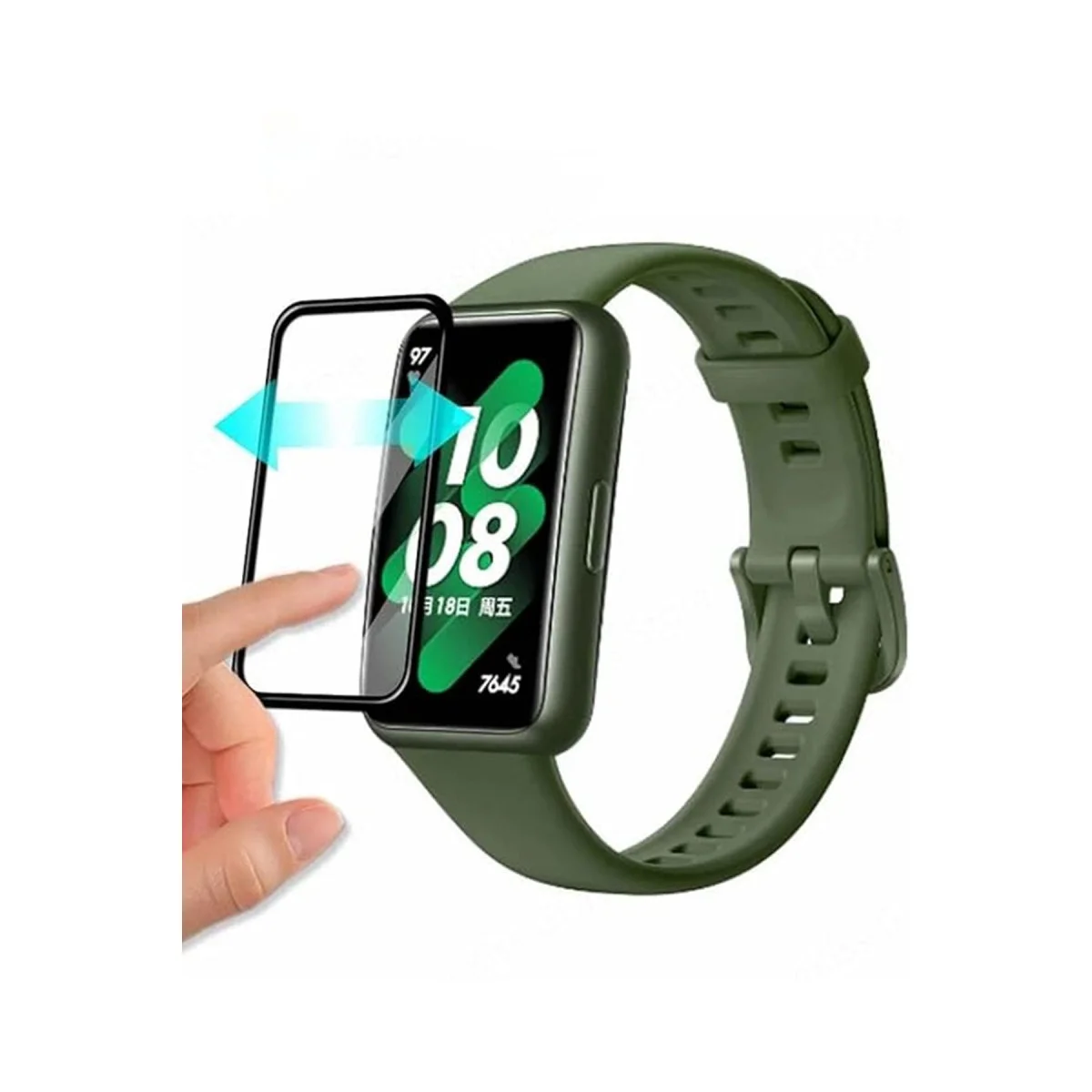 Huawei Band 6 Polymer Nano Ekran Koruyucu - Şeffaf görsel 2
