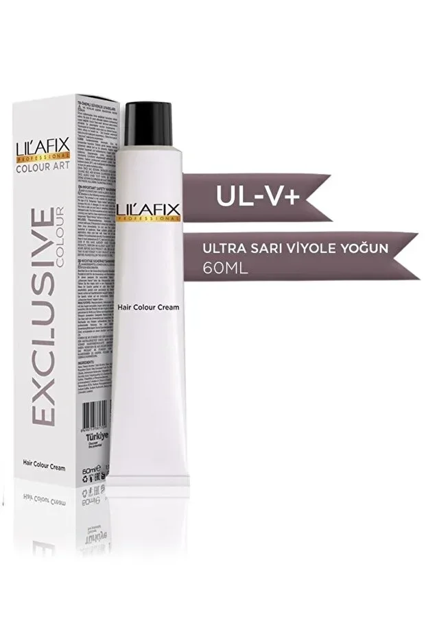 Lilafix Krem Profesyonel Tüp Saç Boyası 60ml - Ul-v+ Ultra Sarı Yoğun Viyole