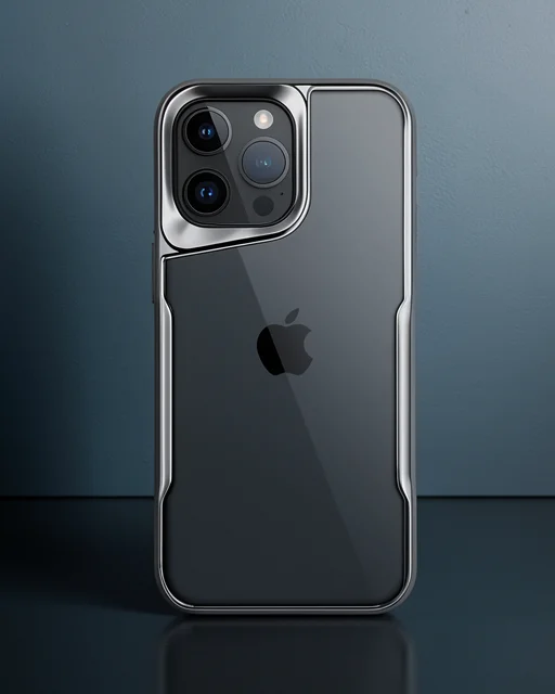 Apple İphone 15 Pro Max Kılıf Boyi Silikon Kapak - Titan Gri