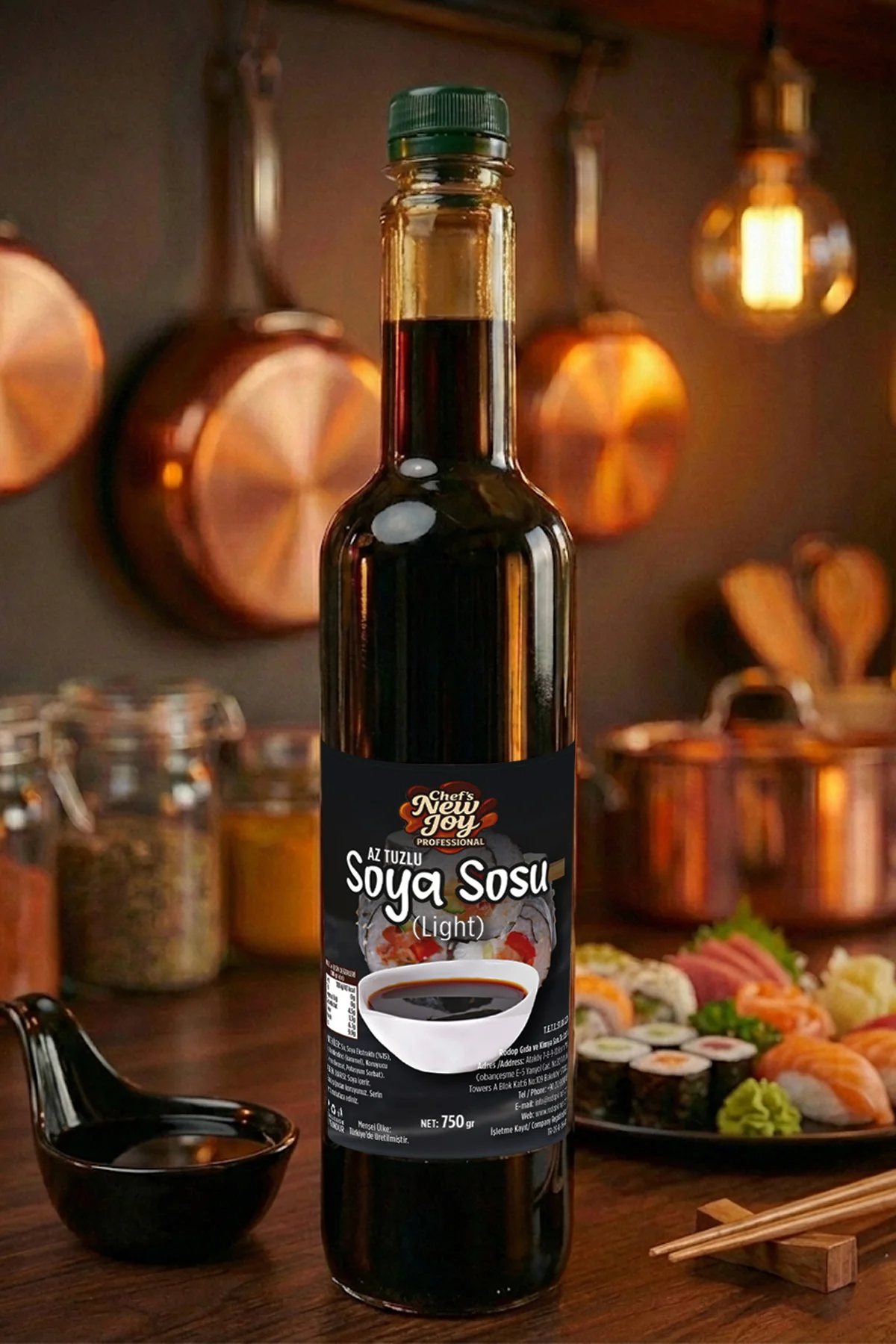 Tuzu Azaltılmış Soya Sosu 750 ml Light Soy Sauce görsel 2