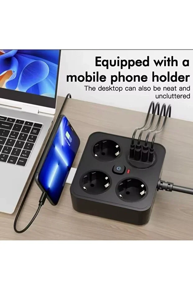 sonx Akım Korumalı Avrupa Tip-C USB Soket Kartı 2 Metre - Güvenli ve Uzun Kablo Çözümü görsel 2