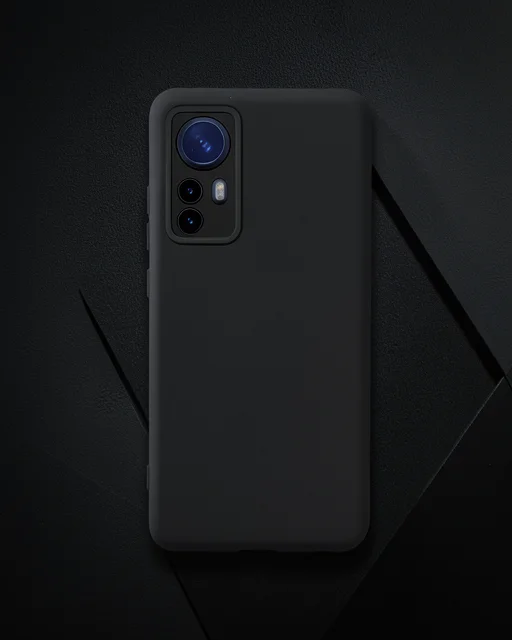 Xiaomi Mi 12 Kılıf Nano İçi Kadife Silikon - Siyah