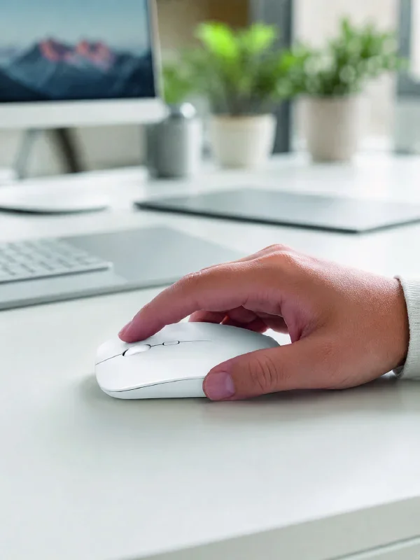 Kablosuz Bluetooth Oyuncu Mouse Sessiz Tıklama Ergonok Wireless Fare görsel 2