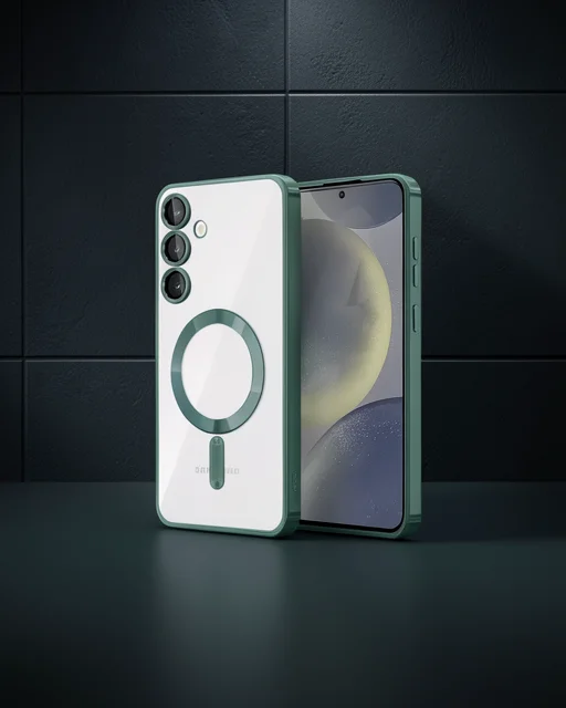 Samsung Galaxy S23 Plus Kılıf Kross Magneticsafe Kapak - Koyu Yeşil