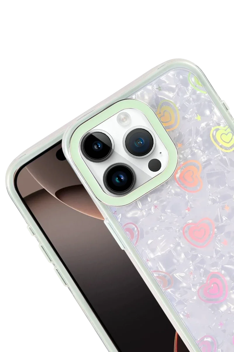 Apple iPhone 14 Pro Max Lu Desenli Kapak - Yeşil görsel 2
