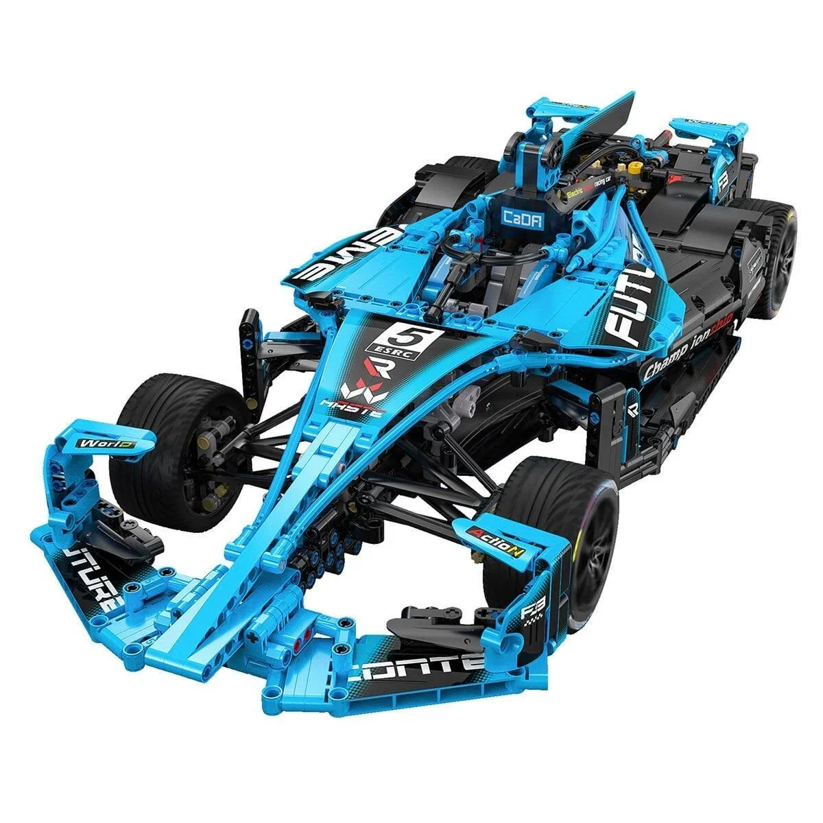 C64004W Cada Electric Racing Super Car Blok Seti 1667 Parça -Vagon life görsel 2