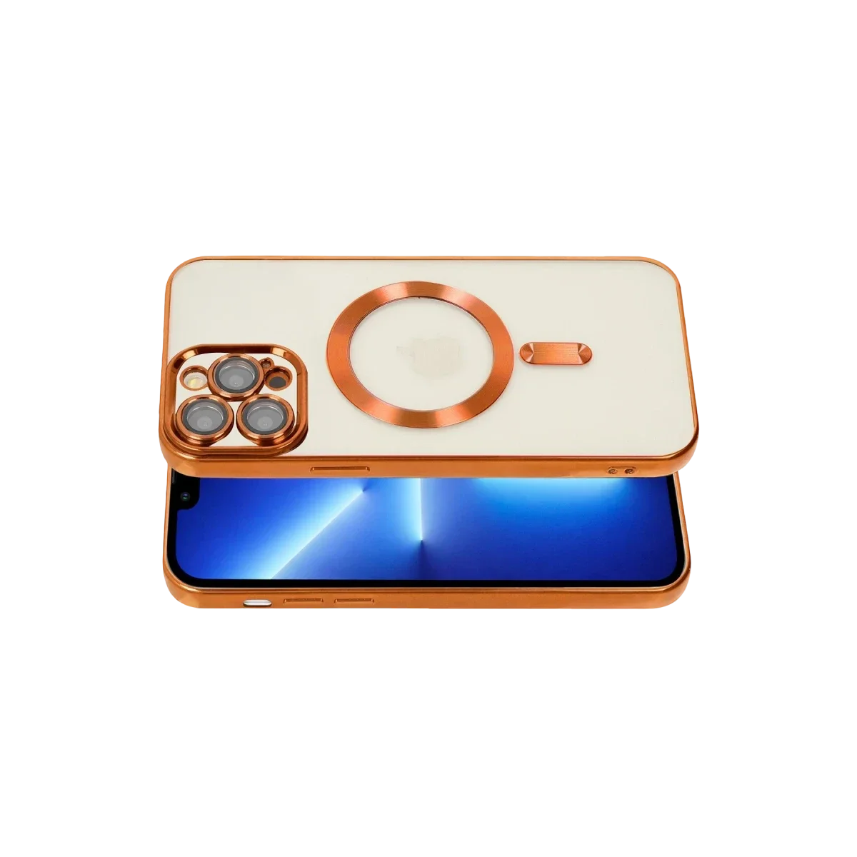 Apple iPhone 13 Pro Kılıf Kross Magneticsafe Kapak - Turuncu görsel 3