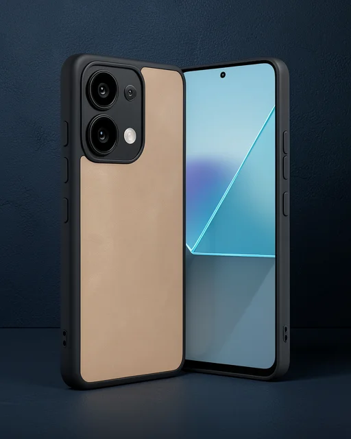 Xiaomi Redmi Note 13 Pro 5g Kılıf Aras Deri Kapak - Pudra