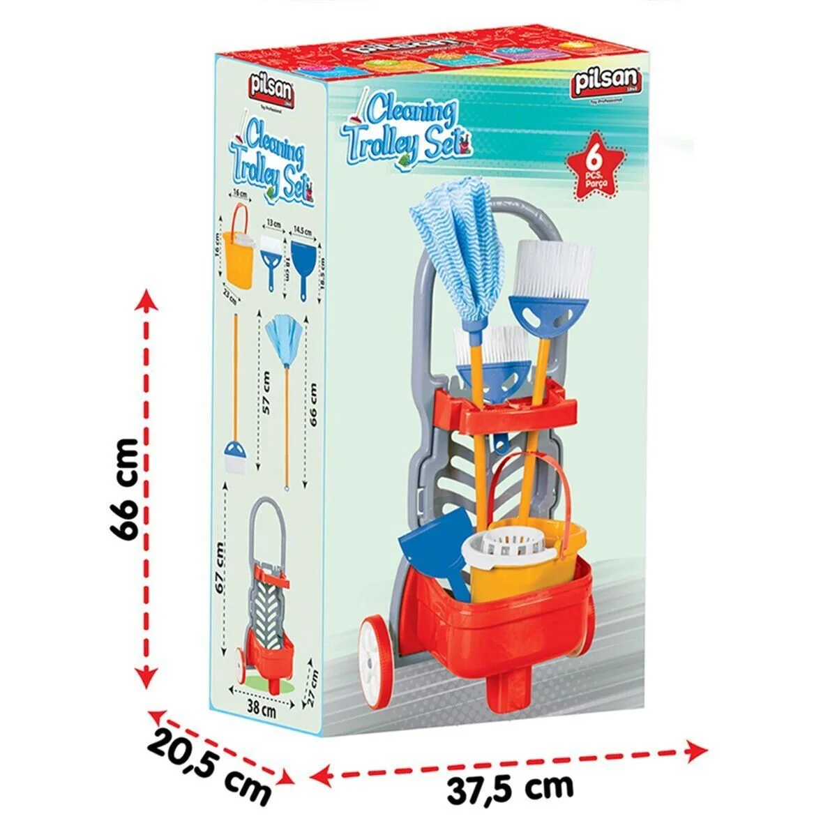 07 620 Arabalı Temizlik Seti görsel 7