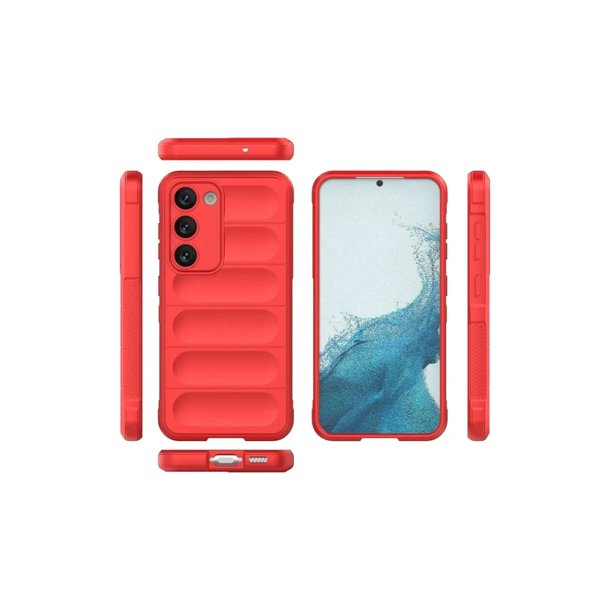 Samsung Galaxy S23 Plus Kılıf Optimum Silikon - Kırmızı görsel 3