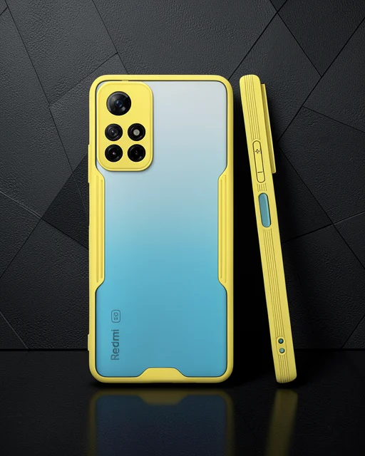 Xiaomi Redmi Note 11t Kılıf Platin Silikon - Sarı