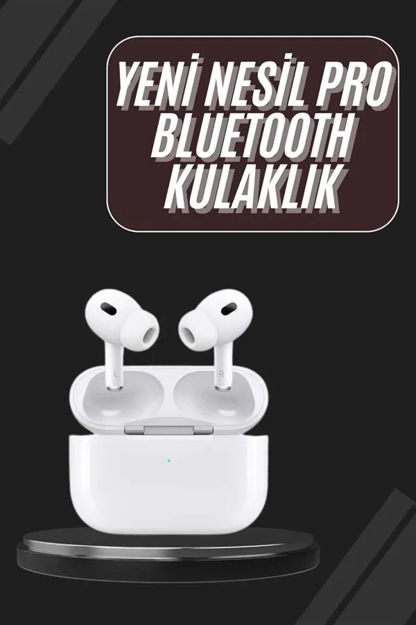 Yeni Nesil Pro Bluetooth Kulaklık Android ve İOS Uyumlu Dokunmatik Kontrol görsel 2