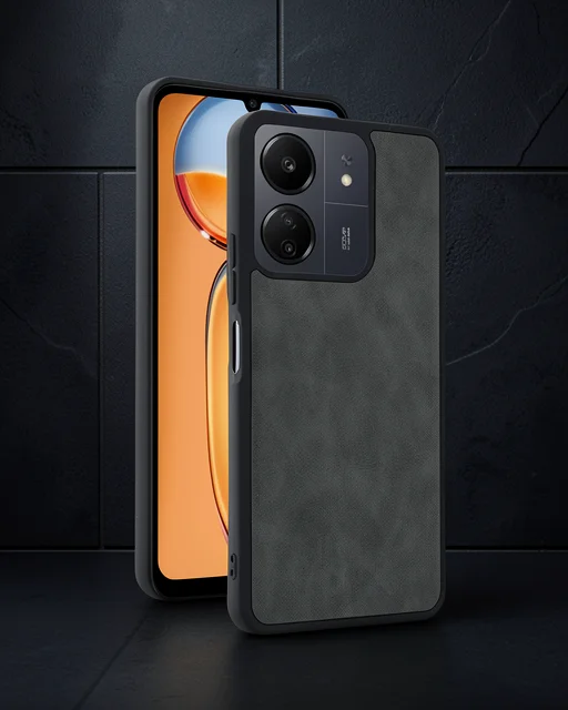Xiaomi Redmi 13c Kılıf Aras Deri Kapak - Açık Yeşil