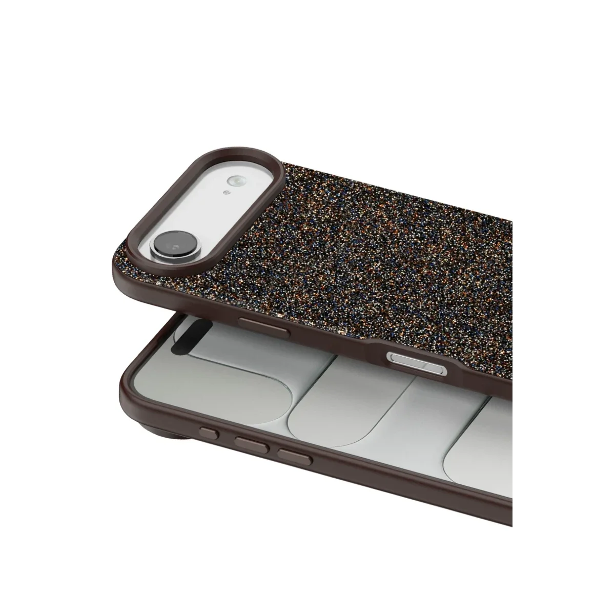 Onegif Apple iPhone 17 Air Bright Simli Kapak - Gold görsel 2