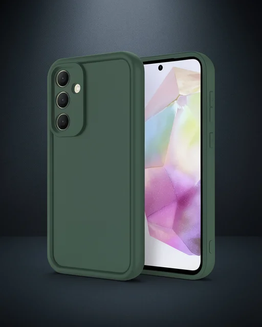 Samsung Galaxy A16 5g Kılıf Viera Silikon - Koyu Yeşil