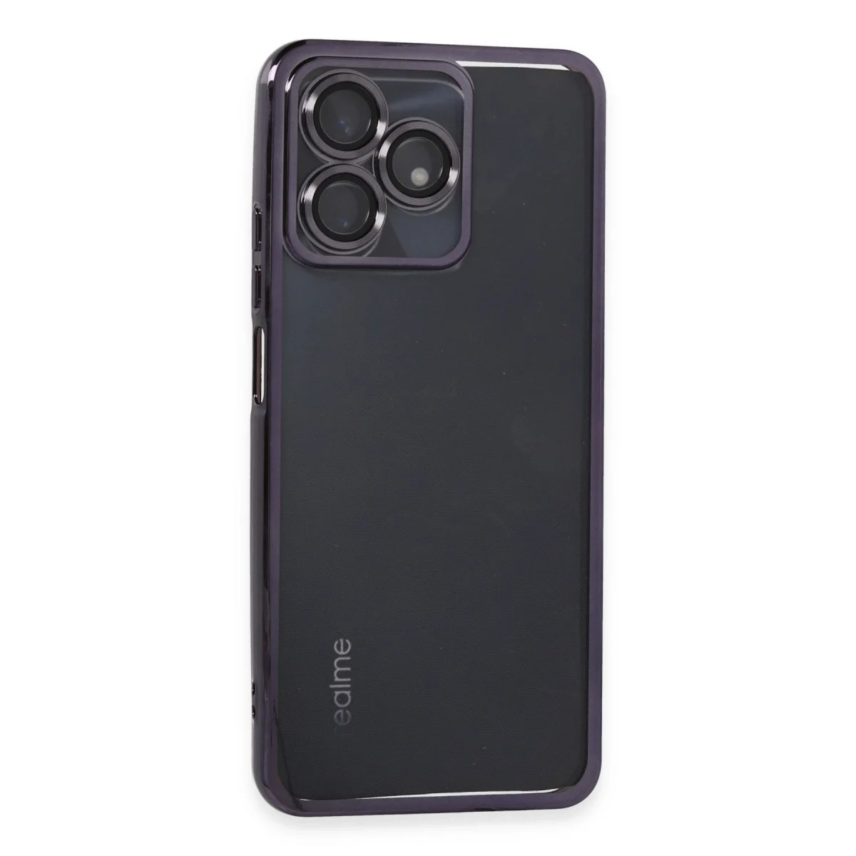 Realme C53 Kılıf Razer Lensli Silikon - Mor
