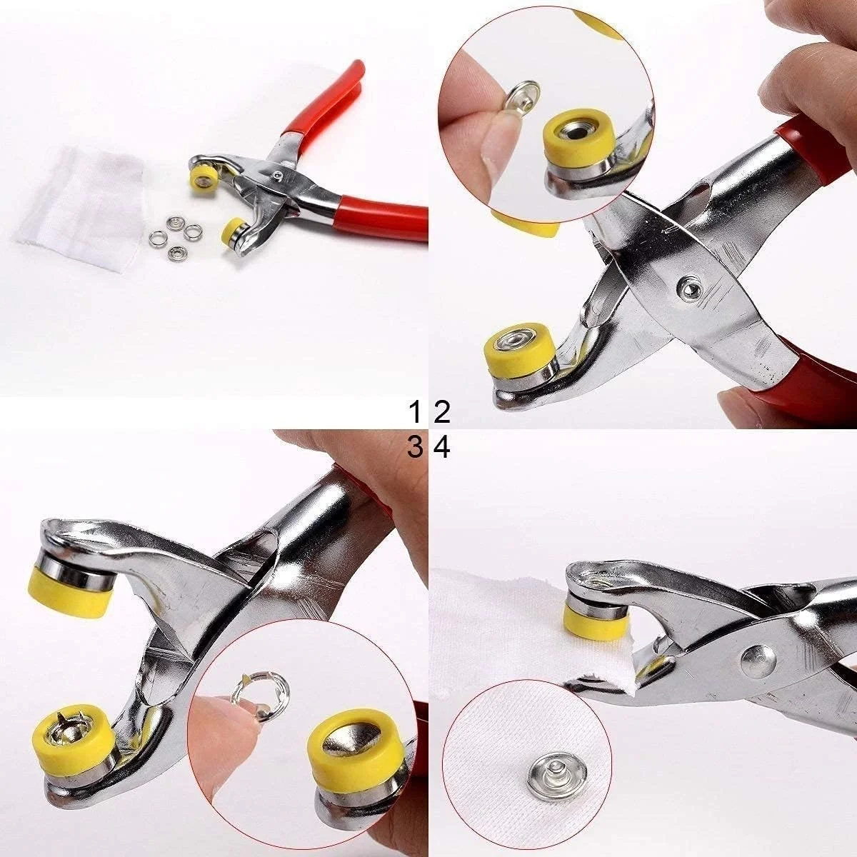 Metal Çıtçıtlı Düğme Pensesi Ve Düğmesi (25 Set) görsel 5
