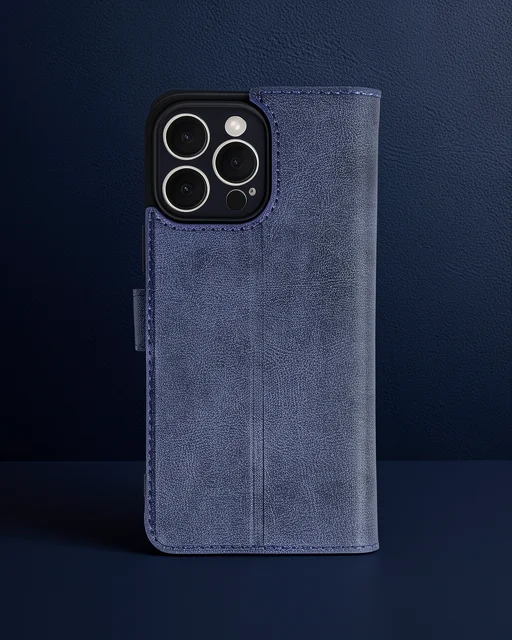 Apple İphone 16 Pro Max Kılıf Trend S Plus Kapaklı Kılıf - Lacivert