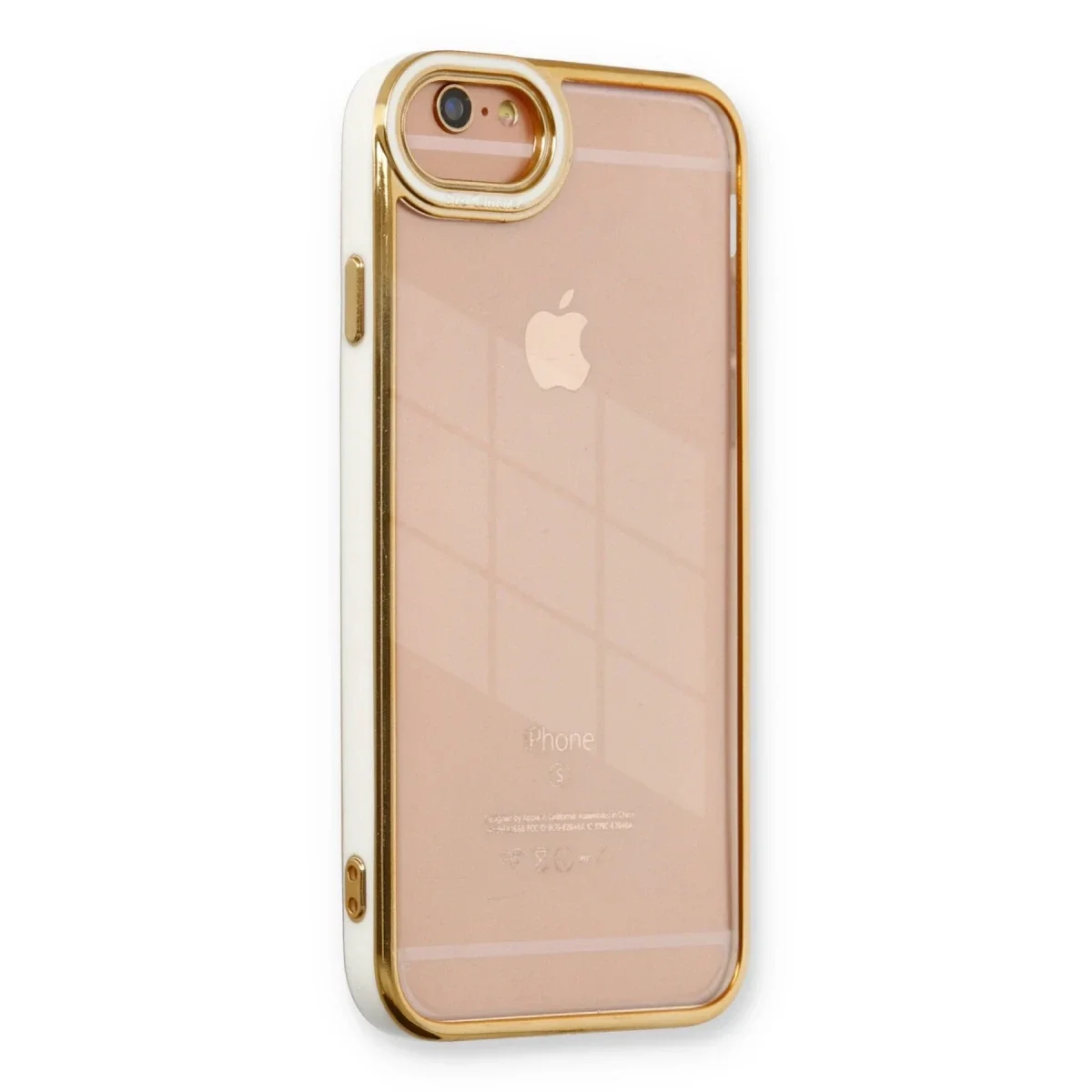Apple iPhone 6 Kılıf Liva Lens Silikon - Beyaz