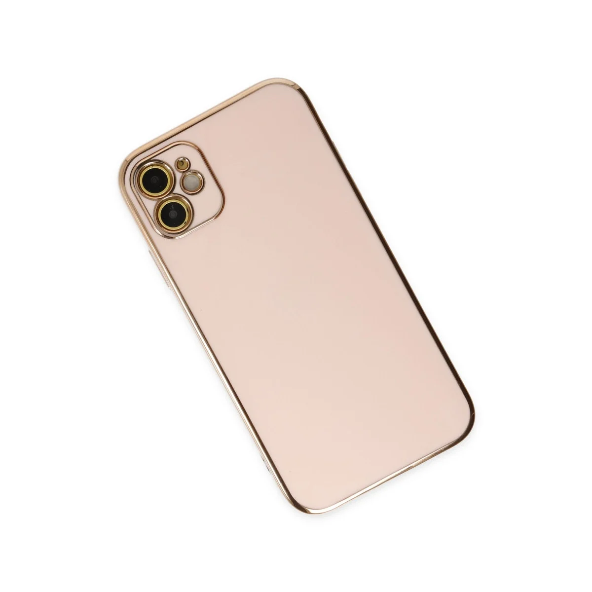 Apple İphone 12 Kılıf Volet Silikon - Pembe görsel 3