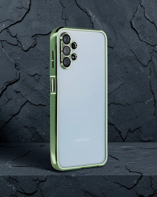 Samsung Galaxy A13 4g Kılıf Razer Lensli Silikon - Yeşil