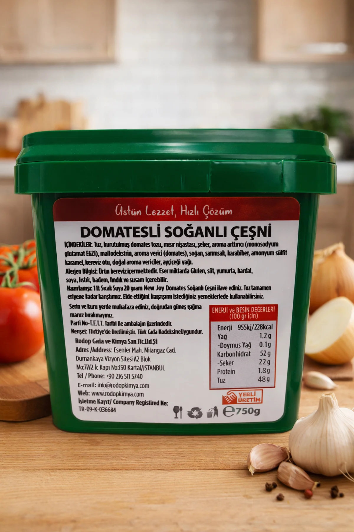 Domatesli Soğanlı Çeşni 750 g Tomato Onion Seasoning görsel 4