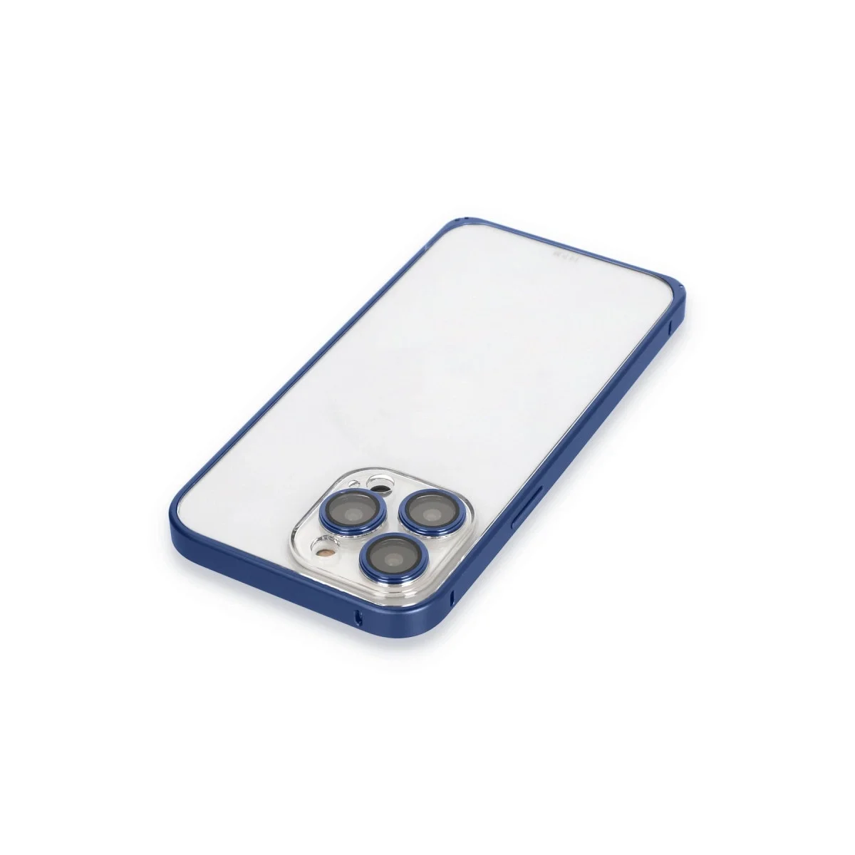 Joko Apple İphone 15 Pro Metal Bumper Mat Kapak - Lacivert görsel 4