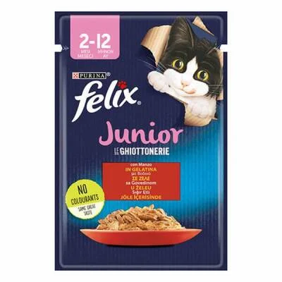 Pouch Junior Sığır Etli Yavru Kedi Konservesi 85 Gr