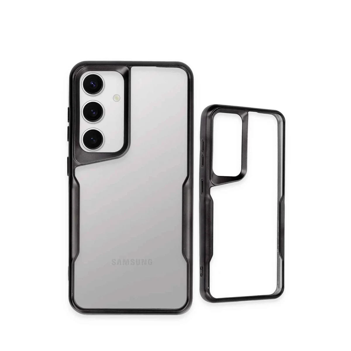 Samsung Galaxy S24 Kılıf Boyi Silikon Kapak - Titan Gri görsel 3