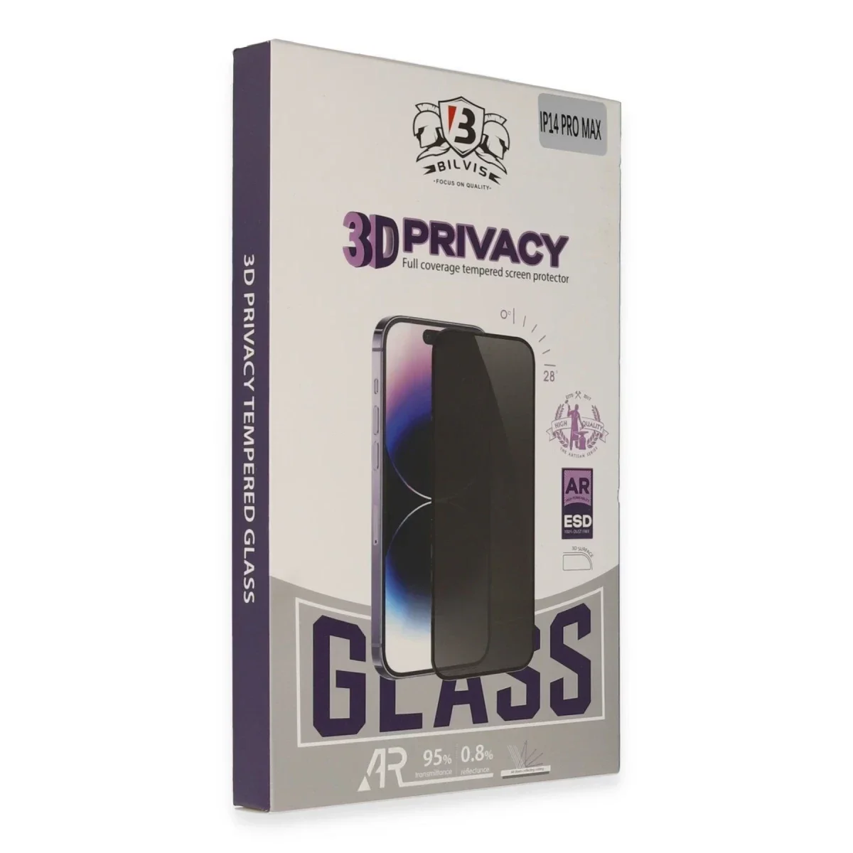 Apple iPhone 14 Bilvis 3D Hayalet Cam Ekran Koruyucu görsel 3