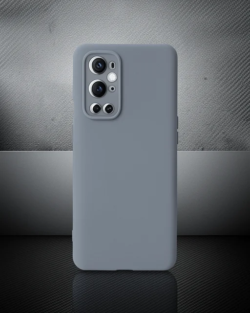 One Plus 9 Pro Kılıf Nano İçi Kadife Silikon - Gri