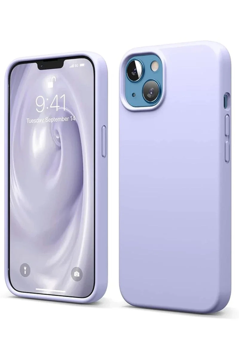 Apple iPhone 14 Kılıf First Silikon - Lila