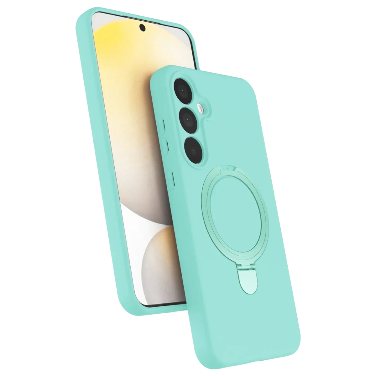 Samsung Galaxy A15 4G Regal Magsafe Standlı Kapak - Su Yeşili