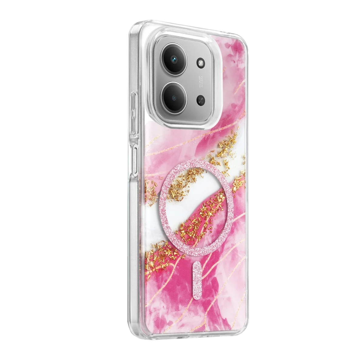 Onegif Xiao Red 15c 4g Lotus Simli Magsafe Kapak - Pembe görsel 2