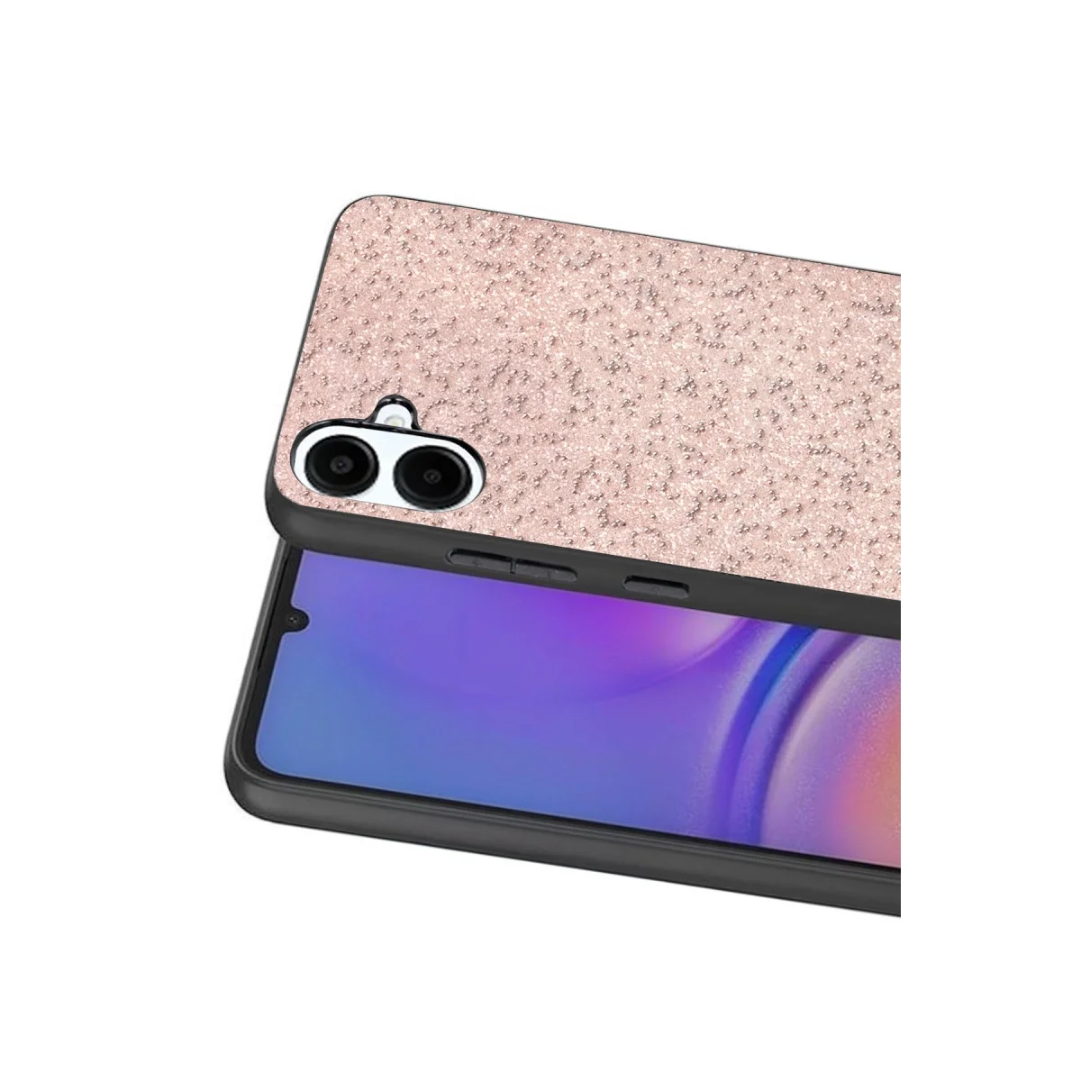 Onegif Samsung Galaxy A07 4g Bright Simli Kapak - Pembe görsel 3