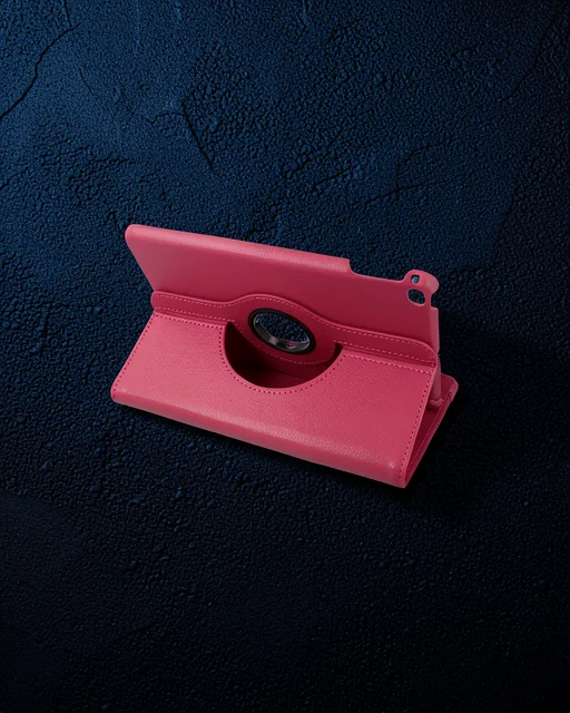 Apple İpad Mini 4 Kılıf 360 Tablet Deri Kılıf - Pembe
