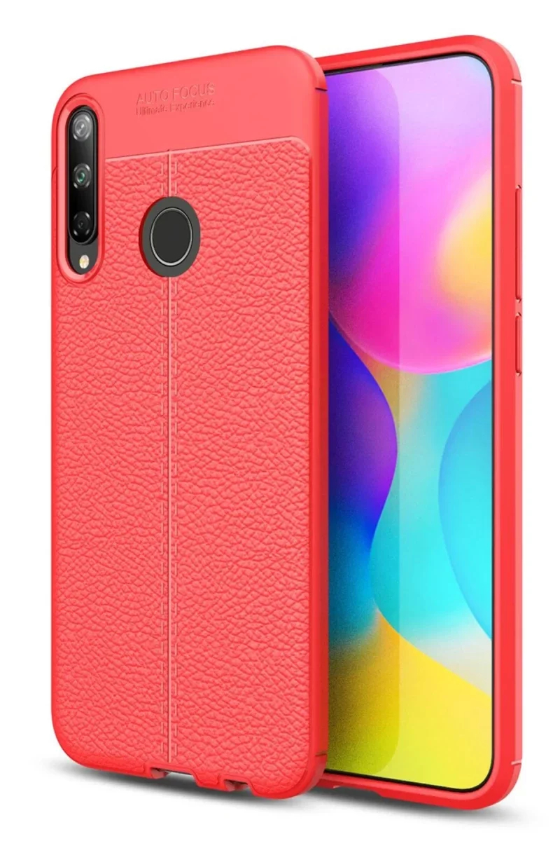 Huawei P40 Lite E Kılıf Auto Focus Kapak - Kırmızı