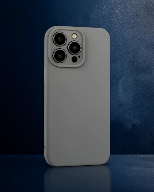 Apple İphone 15 Pro Max Kılıf Nano İçi Kadife Silikon - Beyaz Titanyum