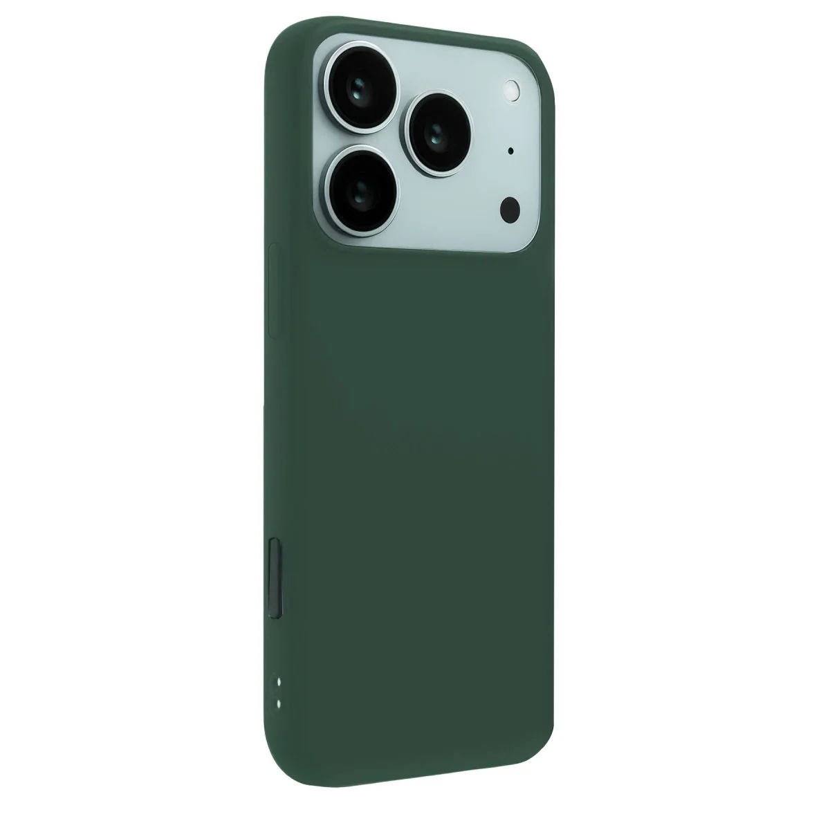 Apple İphone 17 Pro Nano İçi Kadife Silikon - Koyu Yeşil görsel 3