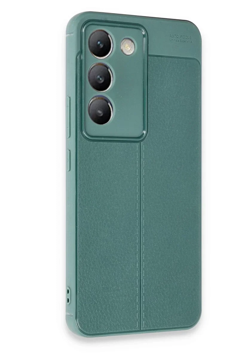 Vivo V30 Lite 4G Kılıf Auto Focus Kapak - Koyu Yeşil görsel 2