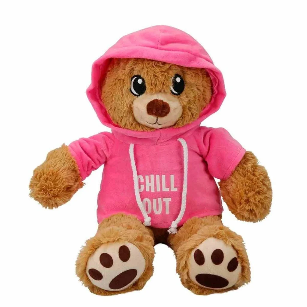 3192 Kapüşonlu Peluş Ayı 30 cm - görsel 4