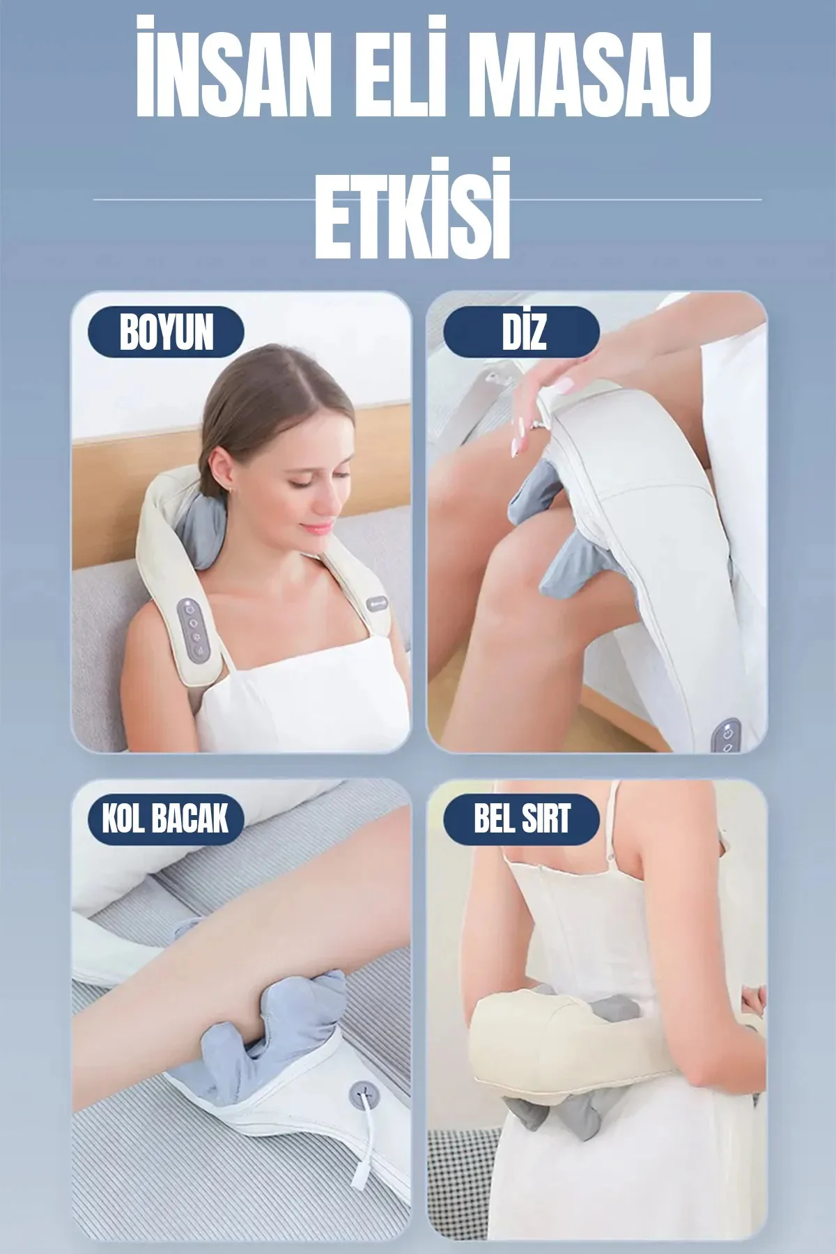 Şarjlı Ovmalı Isıtmalı Masaj Aleti Insan Eli Yoğurma Hissi görsel 5