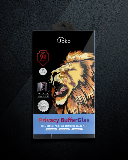 Joko Apple İphone 15 Pro Max Buffer Hayalet Cam Ekran Koruyucu - Siyah